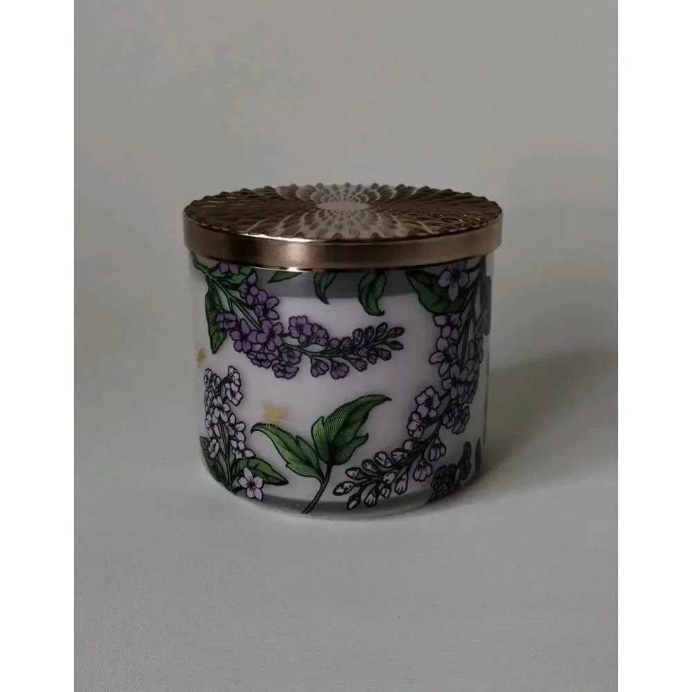 Bath & Body Works FRESH CUT LILACS 🪻 3 Wick SCENTED Candle 25-45 Hrs DELICIOUS - Picture 3 of 7